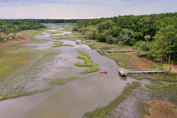 1940 Longcreek Wadmalaw Home with Tidal Creek Dock