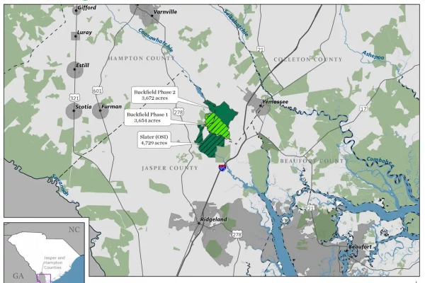 buckfield phase 1 3654 acres conservation property jasper hampton counties coosawhatchie river